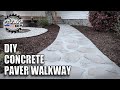 DIY Dry Pour Concrete / Paver Walkway