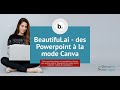 Test de beautifulai pour des prsentations  la mode canva