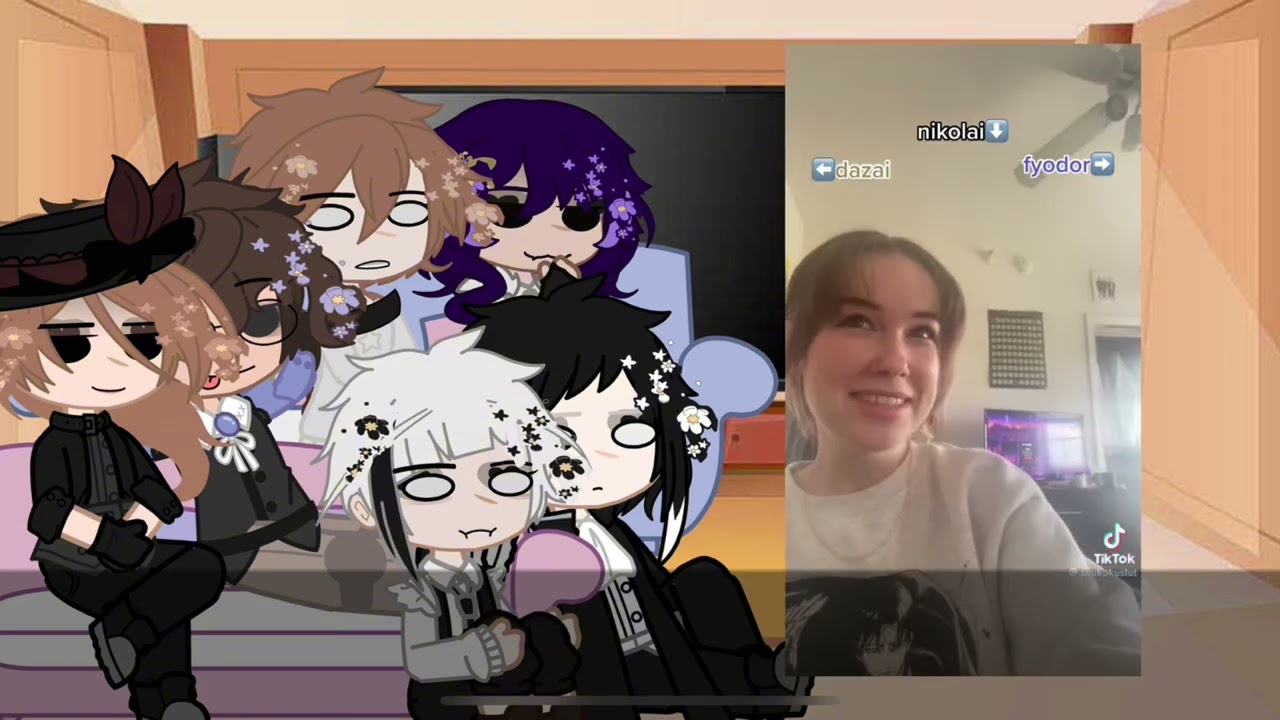 BSD characters react to random Skits || BSD || (the duck queen)