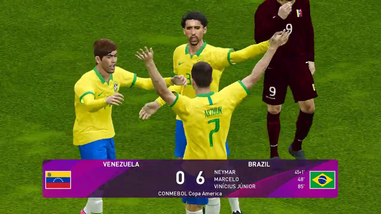 eFootball PES 2020 ML Copa America 2024 Venezuela vs Brazil | Brazil Gameplay