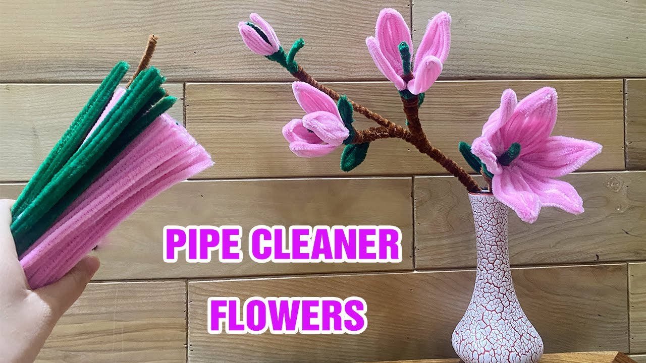 Hadade diy pipe cleaner flower home craft #handmade #diy #foryoupage #, pipecleaner flowers