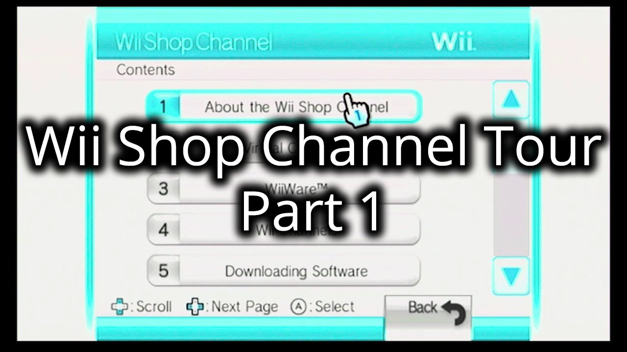 Wii Shop Channel Tour 2019 Part 1 Shopping Guide pages 15 YouTube