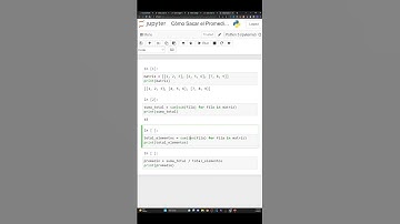 ¿Cómo Sacar el Promedio de Cualquier Matriz en Python en Menos de Un Minuto?