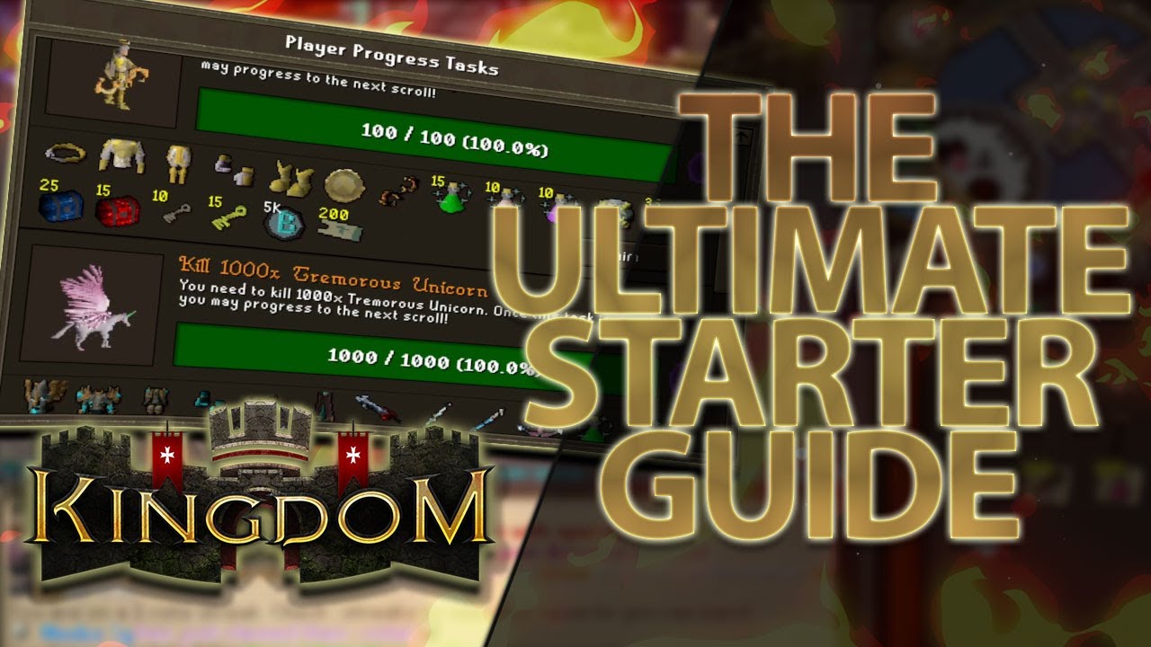 ПОЛНОЕ руководство для начинающих по Kingdom RSPS *КАК БЫСТРО ПРОГРЕССИРОВАТЬ* + Подарок!