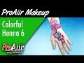 Colorful henna stencil tattoo by showoffs body art