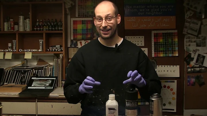 Cleaning Liquitex Spray Cans