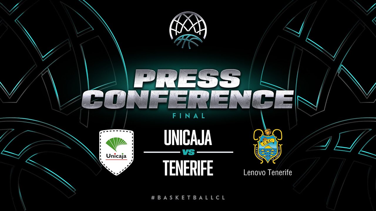 Unicaja v Lenovo Tenerife - Press Conference - 3rd Place Game - Basketball Champions League 2022