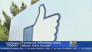Facebook Informing Users About Data Access