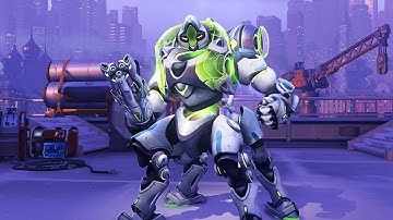 Overwatch: Every Orisa Skin, Emote, Pose and Highlight Intro