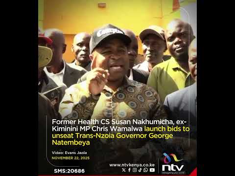 Susan Nakhumicha Chris Wamalwa Launch Bids To Unseat Trans Nzoia Governor George Natembeya