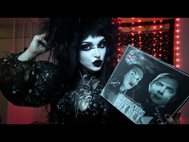 ASMR Unboxing Creature Cosmetics Bela Lugosi & Vampira Makeup Collection