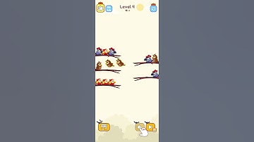 Bird Sort Color Puzzle Game-Level 4 (Cylinder Global)