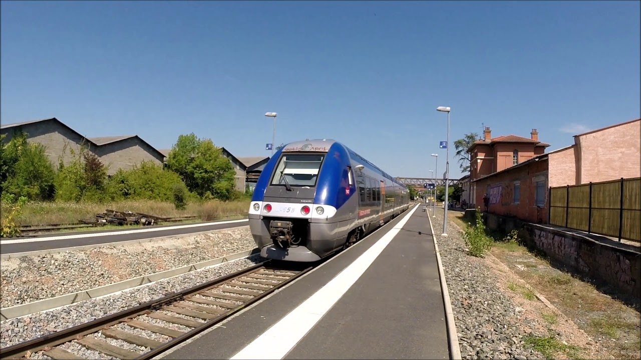 Partie film quelques trains à la gare d'Albi (Albi Madeleine et Albi ville). YouTube