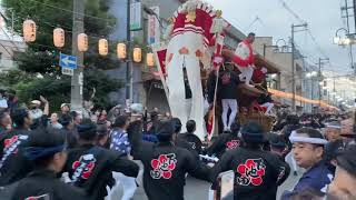 【Vlog】令和5年度岸和田だんじり祭 10月祭礼 宵宮 曳き出し 八木地区【地元】【1人旅】