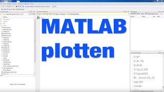 Matlab Funktion zeichnen plotten Plot x,y Tutorial