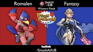 B-Town Beatdown 92 Winners Finals: Romalen (Falco) vs Fantasy (Corrin)