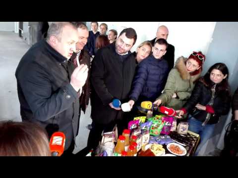 12 იანვარი, 2017. პრეზიდენტის სტუმრობა \"ქარელის ინდუსტრიულ კომპანიაში\"-ში