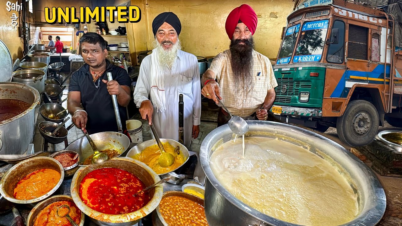 Truck Drivers spl Highway Dhaba Khana | 24 Hour Open | Street Food India