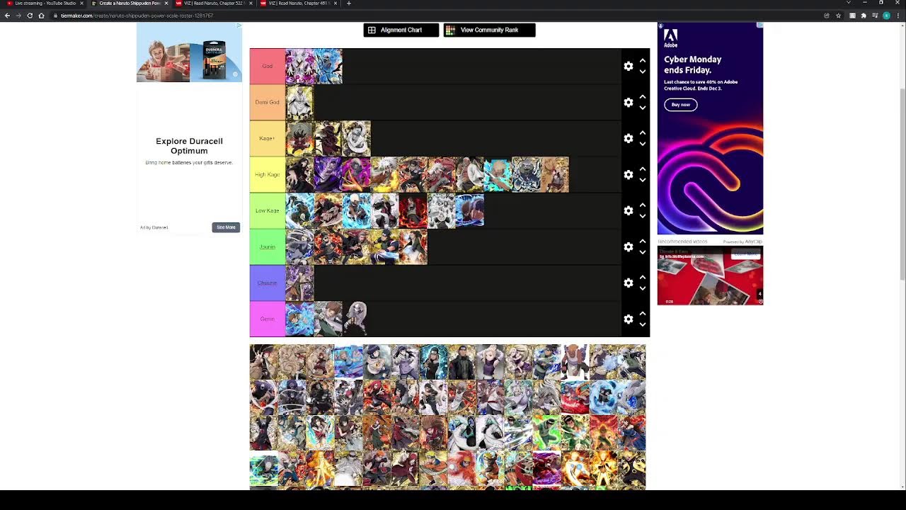 MY Naruto Shippuden Tier List w/Troy - MY Naruto Shippuden Tier List w/Troy