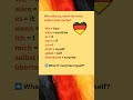 ⚫ 🔴 🟡 in German: wie wäre es, wenn ich mich selbst überrasche #germanshorts