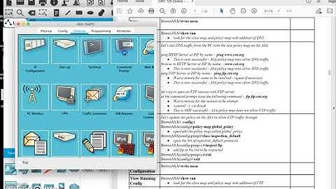 CNT125 Online Firewall Security Lab 2 ASA Rules Config