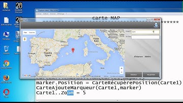 windev Carte géographique (MAP) affiche position (windev Tunisie)