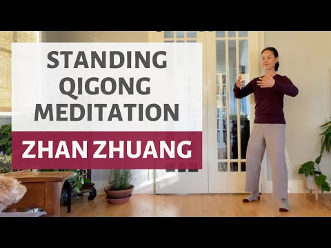 Video thumbnail for “STANDING QIGONG MEDITATION | ZHAN ZHUANG” by QiYoga With LuChin