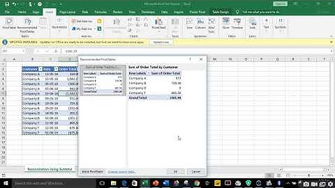 Reconciliation Using Pivot Table