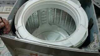 Sửa máy giặt kêu to và rung lắc mạnh khi vắt . Hư ti treo lồng giặt