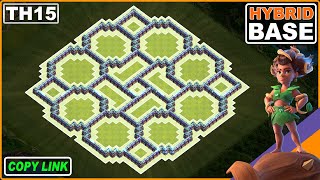 NEW TH15 Base 2024 | COC TH15 Hybrid/Farming/Trophy base Copy link | Clash of Clans