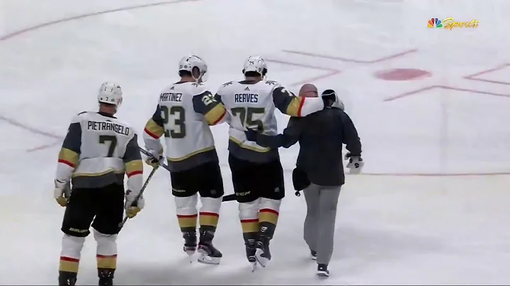 Kurtis Gabriel Gives Ryan Reaves Sack Tap With Skate Blade [Injury]
