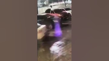 Manhole explodes after boy drops lit firecracker into sewer