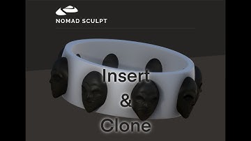 Nomad Sculpt - INSERT / Clone active Object / radial Symmetry