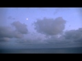 Time-Lapse of Evening Clouds and Rising Moon - Bristol Channel, U.K.