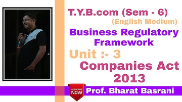 MLAW (BRF) - "Memorandum of Association - Definition and its clauses" - Unit  - 3 - Tybcom Sem 6 EM