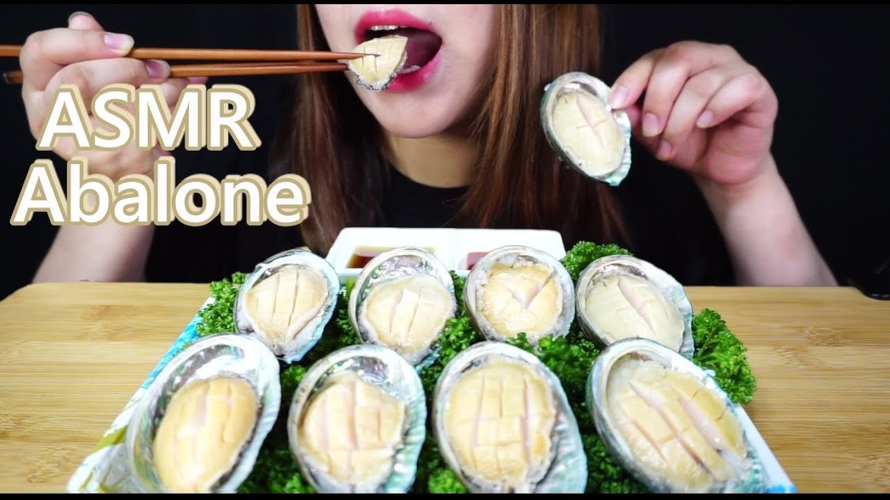 ASMR 통전복 먹방 리얼사운드RAW ABALONES,seafood(CRUNCHY SOUND) MUKBANG EATINGSHOW,bào ngư