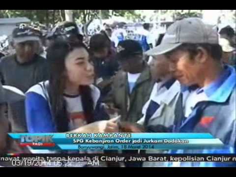[ANTV] BERKAH KAMPANYE SPG Jadi Jurkam Dadakan