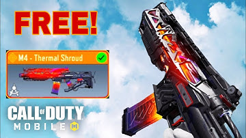 Call of Duty mobile: Free! LEGENDARY M4 - THERMAL SHROUD Gameplay