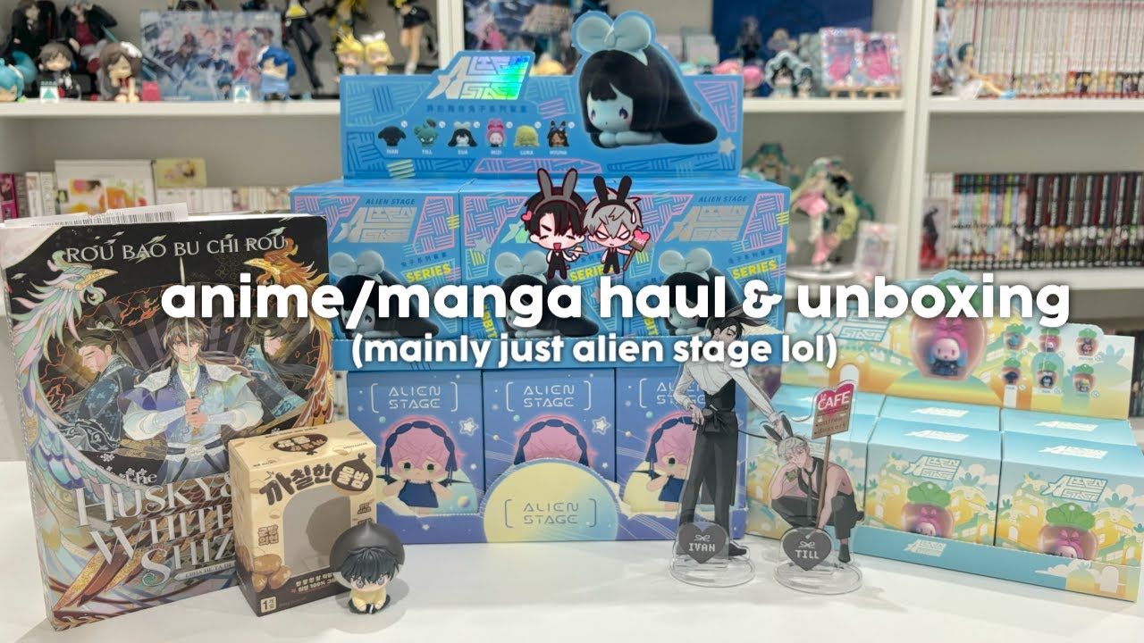 Распаковка и распаковка аниме/манги (в основном только сцены с пришельцами, лол)