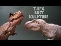 T-REX POLYMER CLAY BUST SCULPTURE