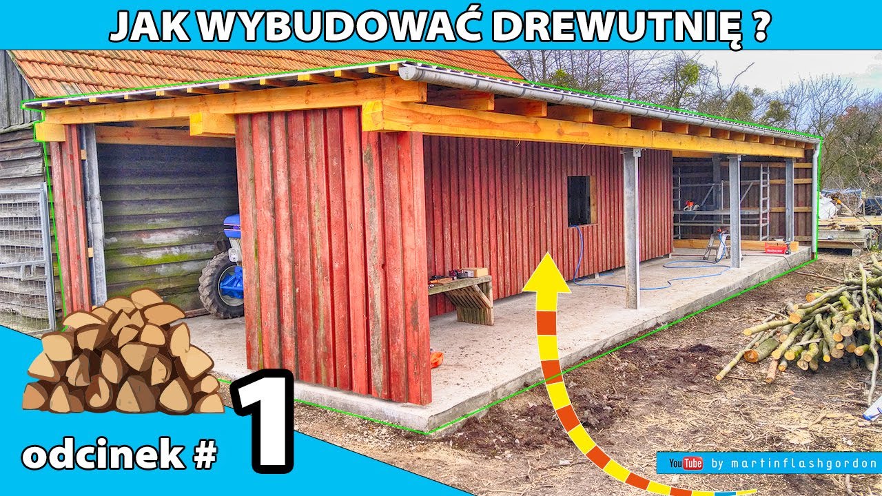 Jak zbudować drewutnię cześć 1 