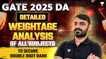 GATE 2025: Detailed Weightage Analysis of All Subjects | Secure a Double-Digit Rank!
