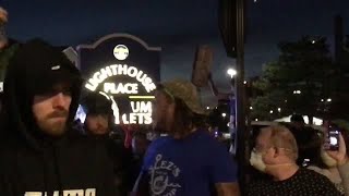 WATCH NOW: Protesters turned away from Lighthouse Place Premium Outlets in Michigan City
