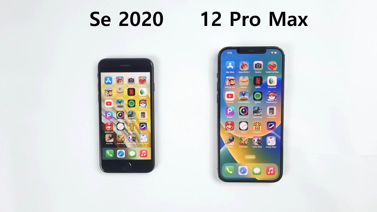 iphone 12 pro max vs iphone se 2nd generation specs
