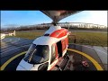 &quot;Russian Helicopter Systems&quot; medical helicopter &quot;Ansat&quot; works in St. Petersburg