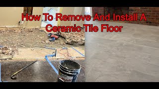 How To Remove A Ceramic Tile Floor by Get It Done Home Repair 519 views 3 months ago 13 minutes, 56 seconds