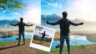 Hill Station Photo Editing || Photoshop Background Change and Manipulation || Photoshop Tutorials screenshot 5