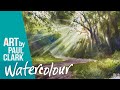 How to Paint Sunlight Through the Trees in Watercolour