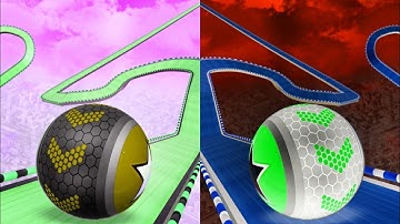 ⚽ Sky Rolling Ball 🆚 Reverse gameplay  Colour Run walkthrough , iOS Android New Update(part : 2128 )