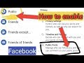 Public post option not showing on facebook ।।how to enable public Post option in fb